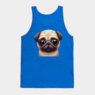 Classic Pug Artwork Tank Top